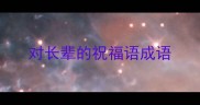 对长辈的祝福语成语
