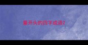 量开头的四字成语