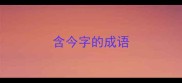 含今字的成语