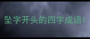 坠字开头的四字成语