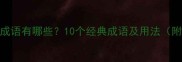 带天和鸟的成语有哪些10个经典成语及用法附完整清单
