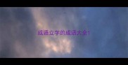 成语立字的成语大全