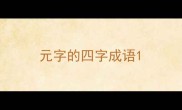 元字的四字成语