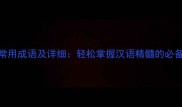 100个常用成语及详细轻松掌握汉语精髓的必备指南