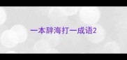 一本辞海打一成语