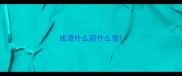 成语什么迎什么雪
