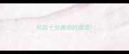 形容十分激动的成语