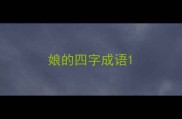 娘的四字成语