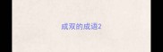 成双的成语