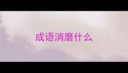 成语消磨什么