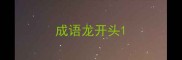 成语龙开头