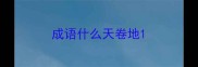 成语什么天卷地