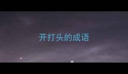 开打头的成语