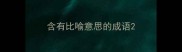 含有比喻意思的成语