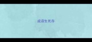 成语生死存