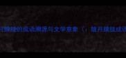 胧月朦胧的成语溯源与文学意象胧月朦胧成语