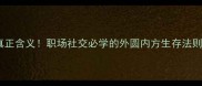 内方外圆的真正含义职场社交必学的外圆内方生存法则附案例