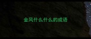 金风什么什么的成语