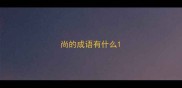 尚的成语有什么