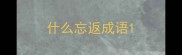 什么忘返成语