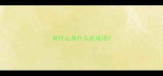 有什么身什么的成语