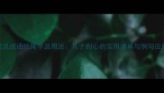 常见成语结尾字及用法从子到心的实用清单与例句应用