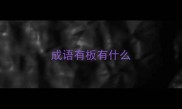 成语有板有什么