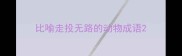 比喻走投无路的动物成语
