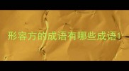 形容方的成语有哪些成语