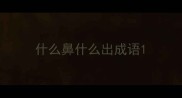 什么鼻什么出成语