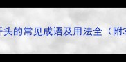 四字成语掣字开头的常见成语及用法全附30个经典示例