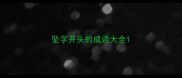 坠字开头的成语大全
