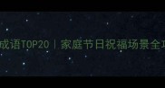 祥和的成语TOP20家庭节日祝福场景全攻略