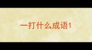 一打什么成语
