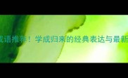 20个必学成语推荐学成归来的经典表达与最新应用指南