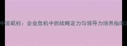中流砥柱企业危机中的战略定力与领导力培养指南