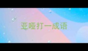 亚哑打一成语