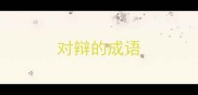 对辩的成语