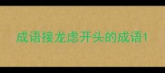 成语接龙虑开头的成语