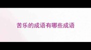 苦乐的成语有哪些成语