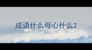 成语什么母心什么