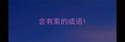 含有案的成语