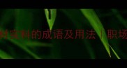 20个形容真材实料的成语及用法职场与生活必备