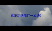 真正动脑筋打一成语