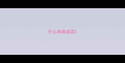 什么有路成语