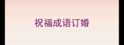 祝福成语订婚