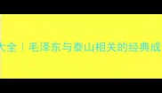 毛和泰山成语大全毛泽东与泰山相关的经典成语与使用指南