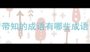带知的成语有哪些成语