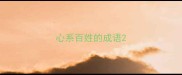 心系百姓的成语