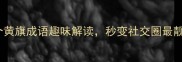必学10个黄旗成语趣味解读秒变社交圈最靓的文化人